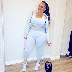 Saucy n Sassy Exercise/Leggings 3pc.set